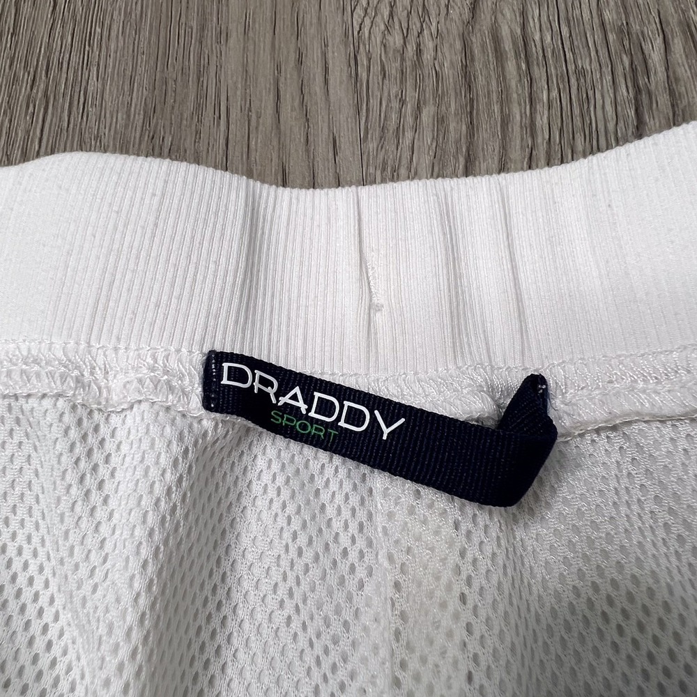 B Draddy Sport Mesh Lined Shorts Mens Size Xtra Large Inseam 6" White - Picture 4 of 14